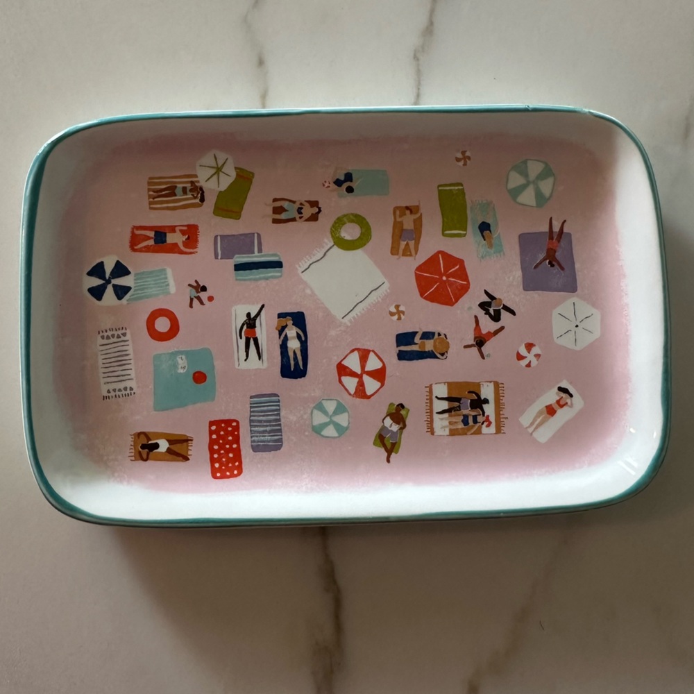 Anthropologie Beach Soap Tricket Dish